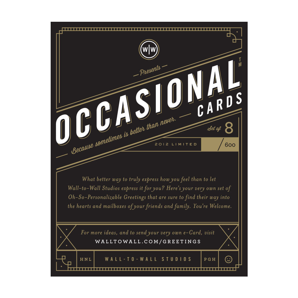 Occasional Cards: Volume 1